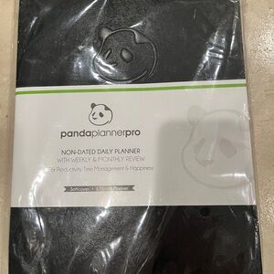 Black Panda Planner Pro Non Dated Daily Goal & Task Tracking Life Planner Wk/Mon